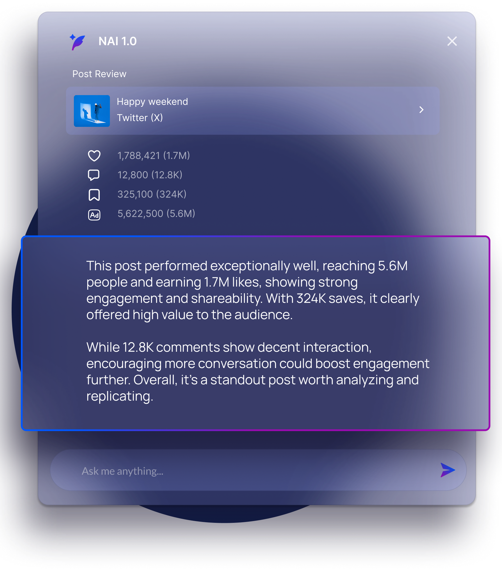 Default Post Review Interface